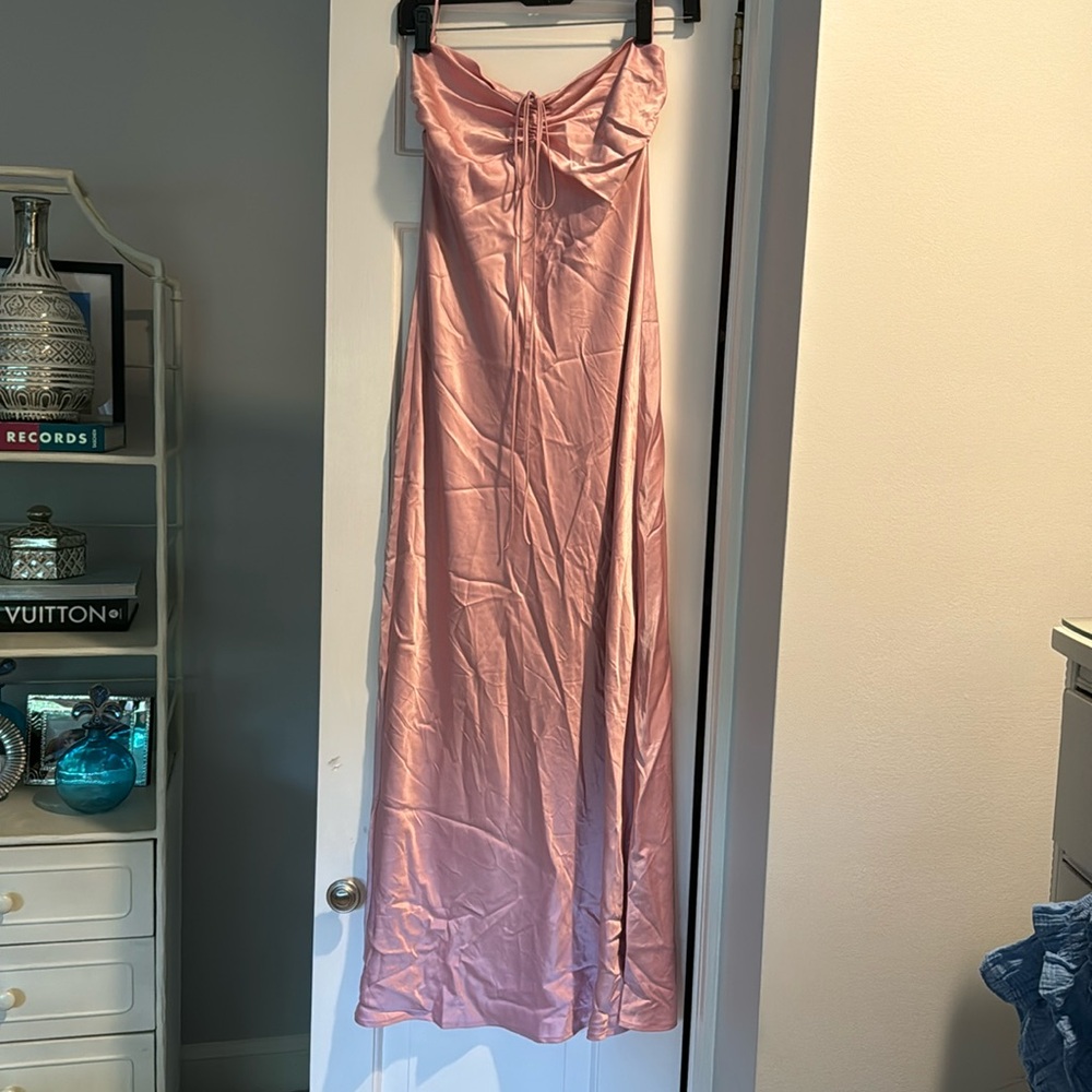 Reformation Baby Pink Silk Dress